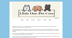 Desktop Screenshot of littleonepetcare.com